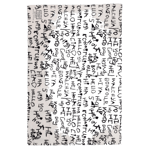 Arthouse Unlimited Hello, Hello, 100% Organic Cotton Tea Towel