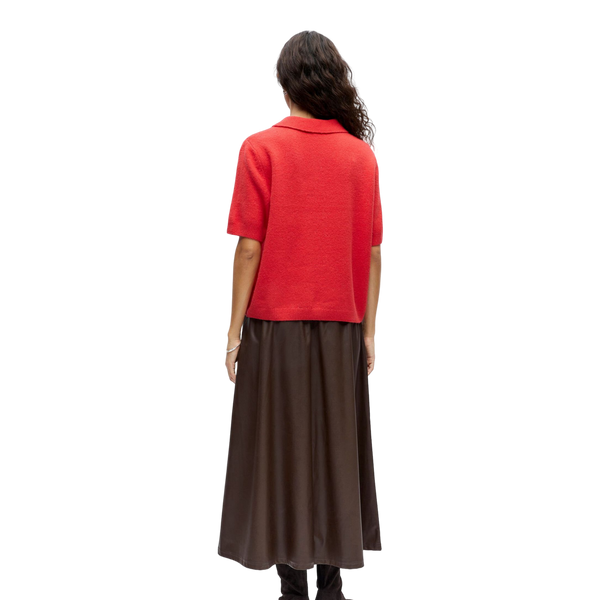Object Objdebbie S/s Re Knit Polo