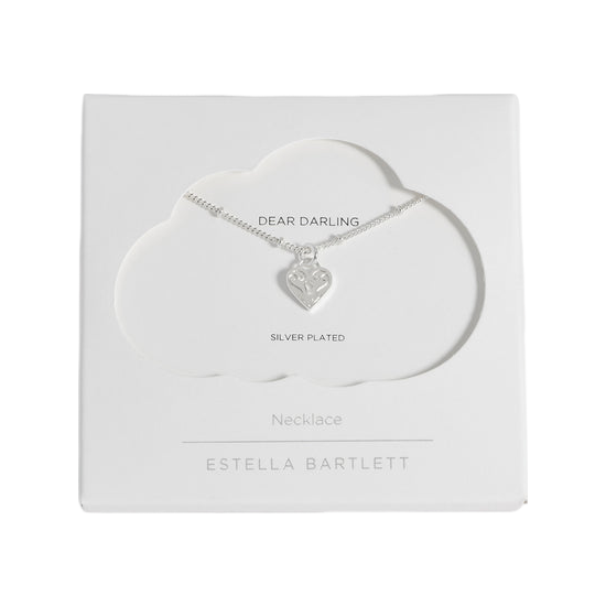 Estella Bartlett Engraved Heart Padlock Necklace