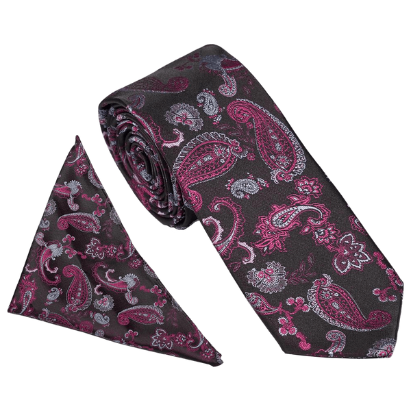 William Turner Occasion Strong Paisley Tie and Pocket Square Set