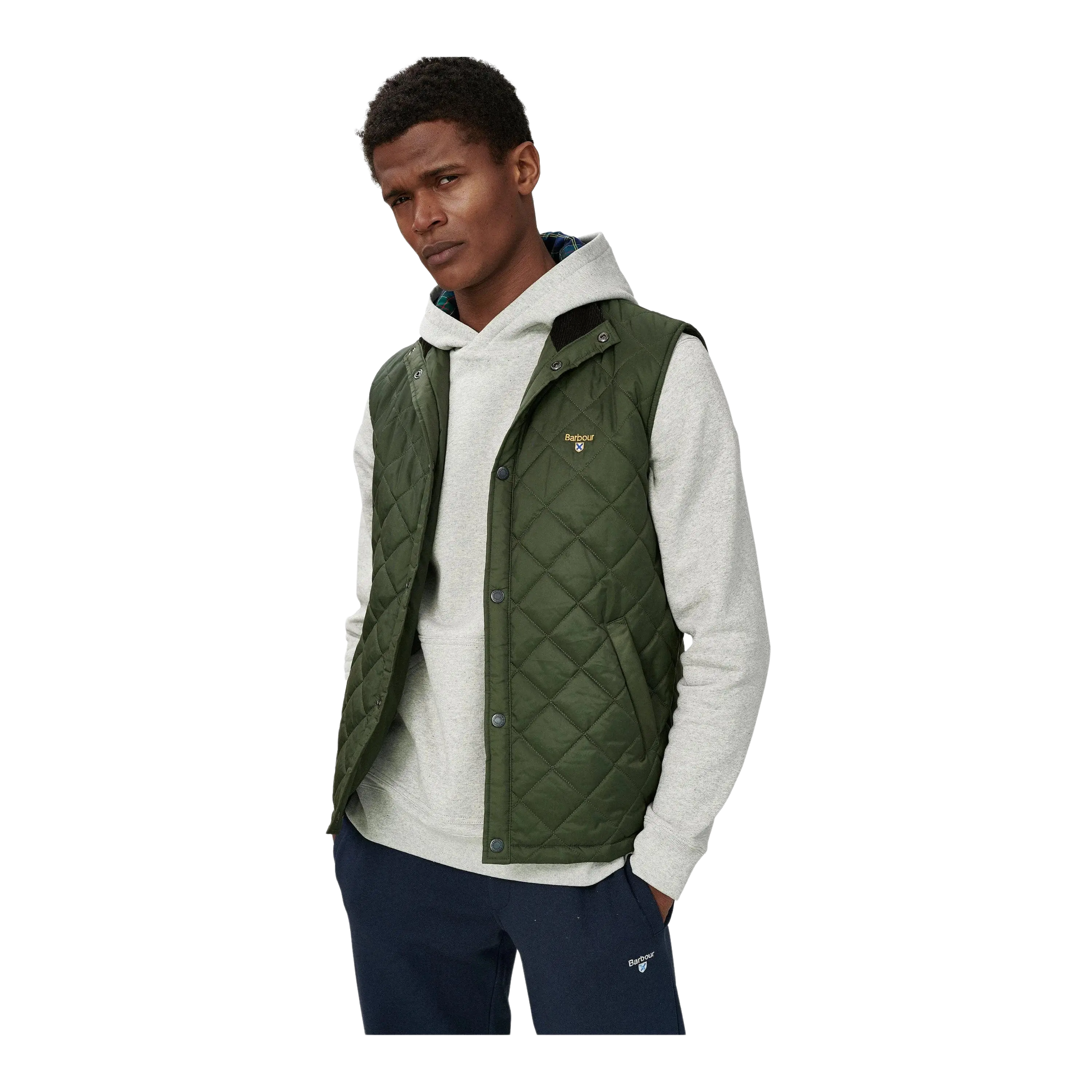 Barbour gilets mens white sales
