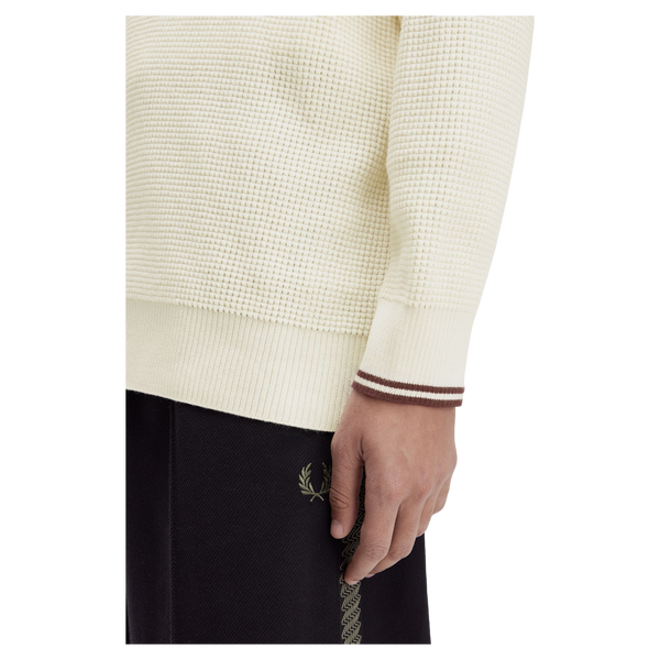 Fred Perry Waffle Stich Half Zip Jumper