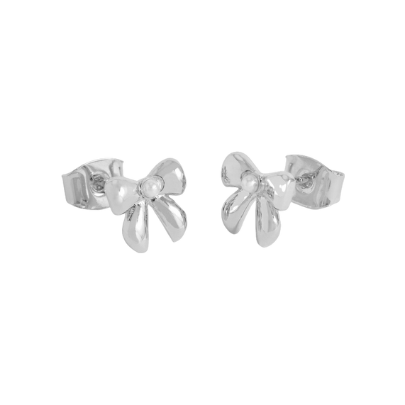 Estella Bartlett Pearl Bow Stud Earrings