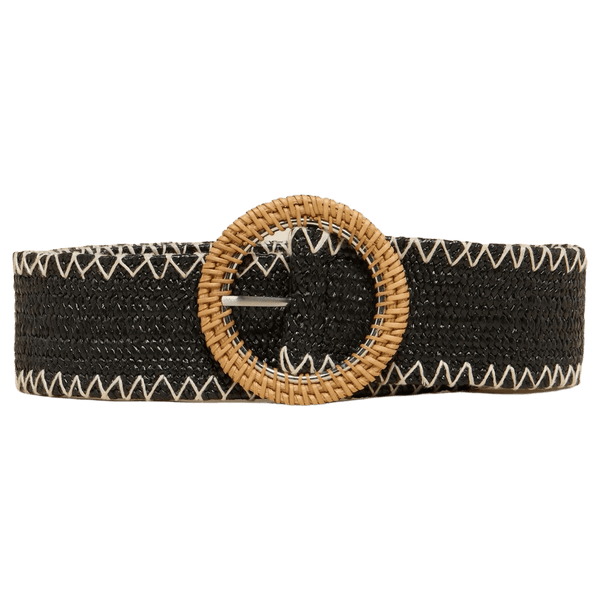 White Stuff Raffia Woven Belt