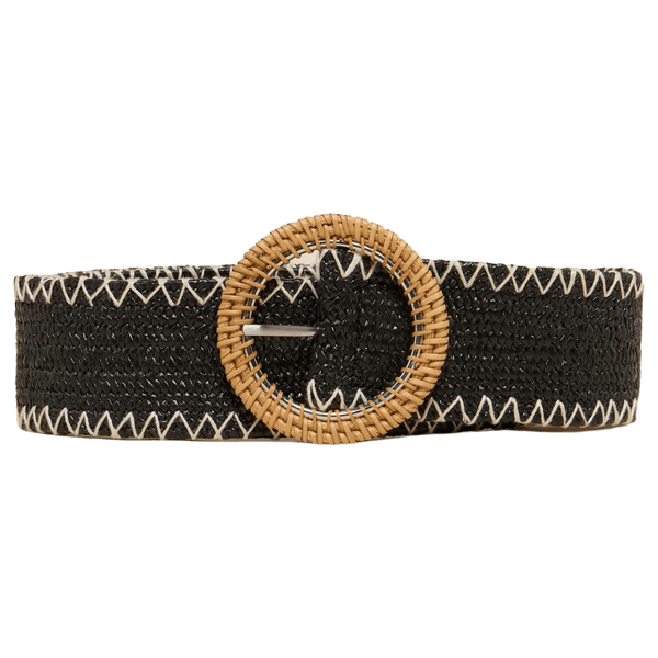 White Stuff Raffia Woven Belt for Women