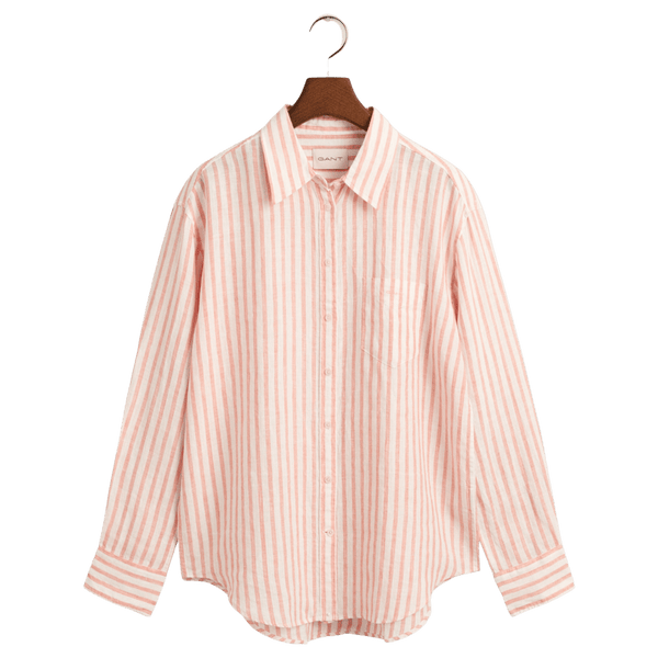 GANT Striped Linen Long Sleeve Shirt