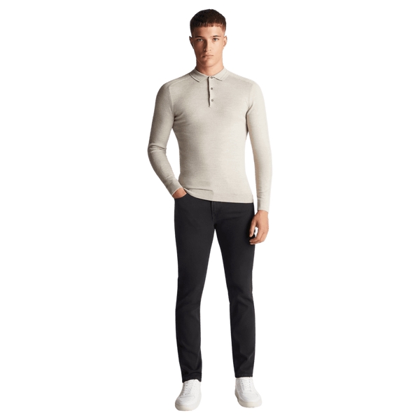 Remus Uomo Long Sleeve Polo Shirt for Men