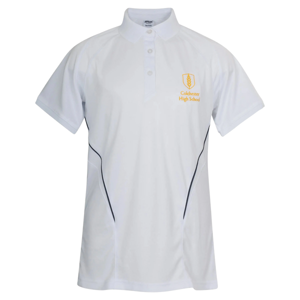CHS Fitted White Games Polo