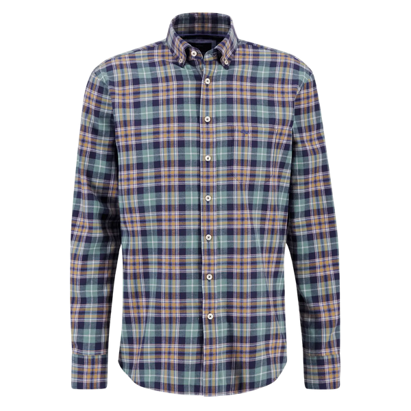 Fynch-Hatton Classic Check Long Sleeve Shirt for Men