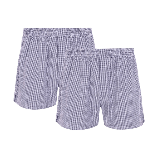 HJ Hall Classic Woven Boxers Twin Pack for Men