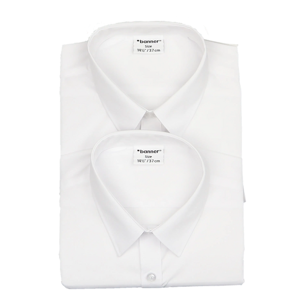 Boys Slim Fit Shirt - Long Sleeve Shirt for Kids in White