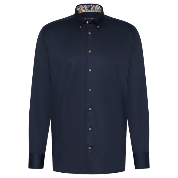 Bugatti Long Sleeve Plain Shirt for Men