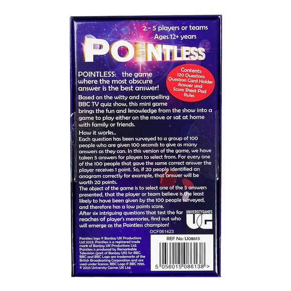 University Games Pointless The Mini Game