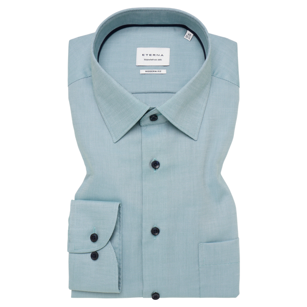 Eterna Modern Fit Textured Shirt