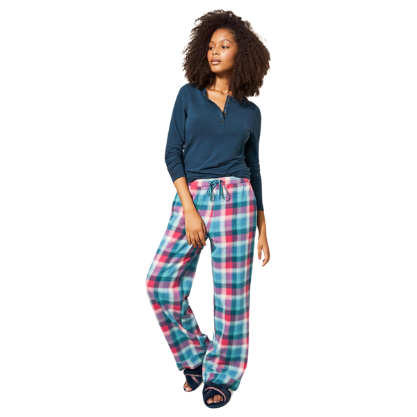 White Stuff Nina Organic Check Pyjama Bottoms for Women