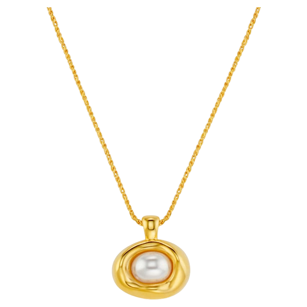 Orelia Jewellery Statement Molten Pearl Necklace