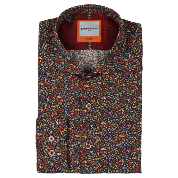 Dario Beltran Genave Floral Print Long Sleeve Shirt