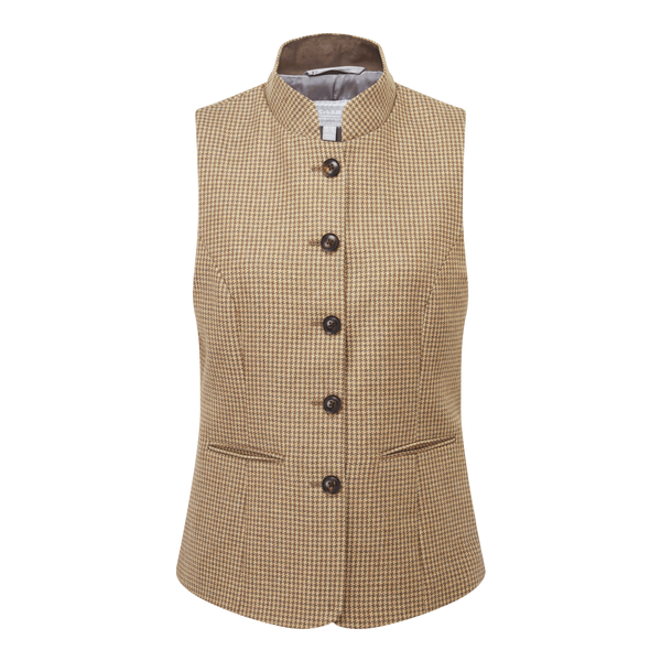 Schoffel Millport Tweed Nehru Waistcoat