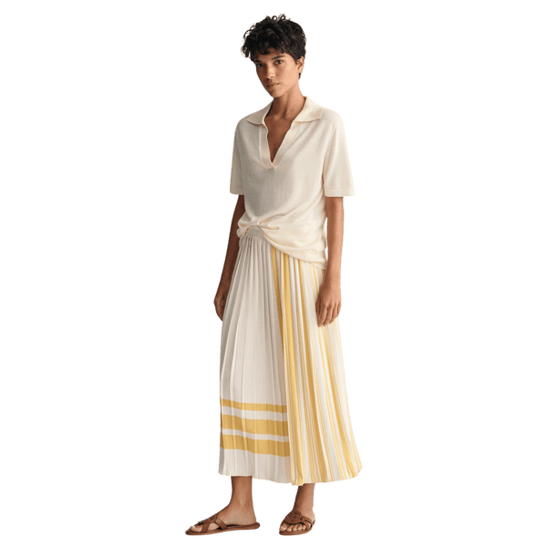 GANT Striped Pleated Skirt