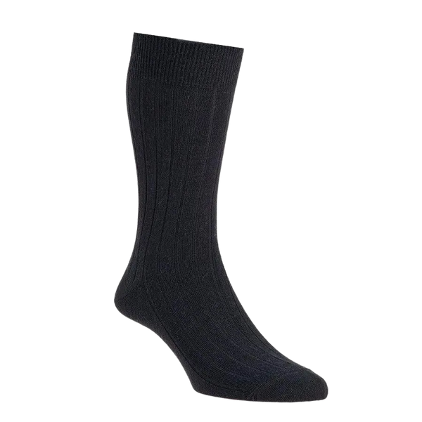 HJ Hall HJ160/2 Executive Socks for Men in Black