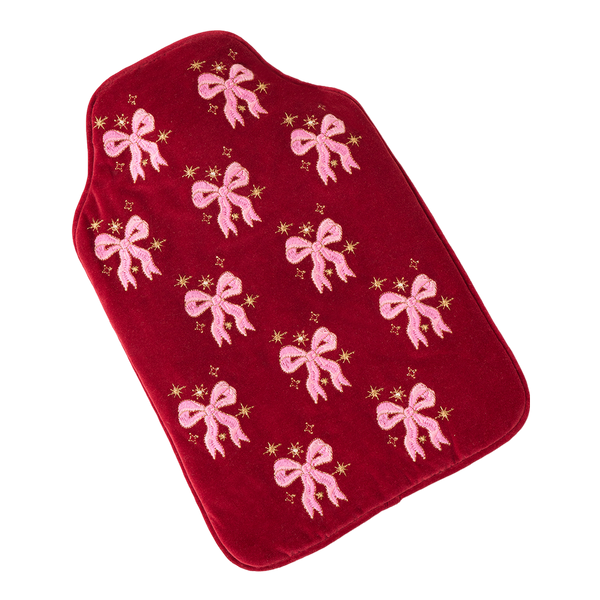 Elizabeth Scarlett Dazzling Bows Velvet Hot Water Bottle