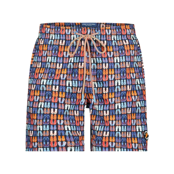 A Fish Named Fred Flip Flops Swim Shorts