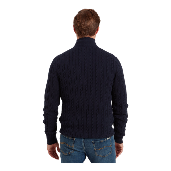 Schoffel Calton Cotton Cashmere Cable 1/4 Zip Jumper