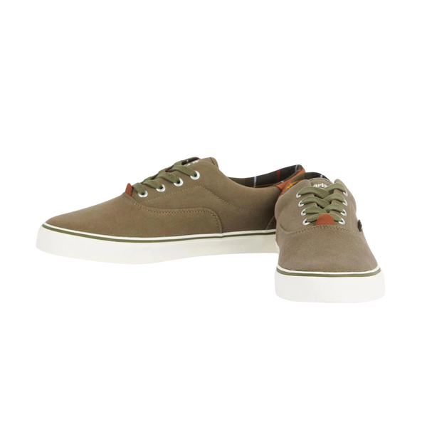 Barbour Leonard Canvas Trainer Shoes for Men