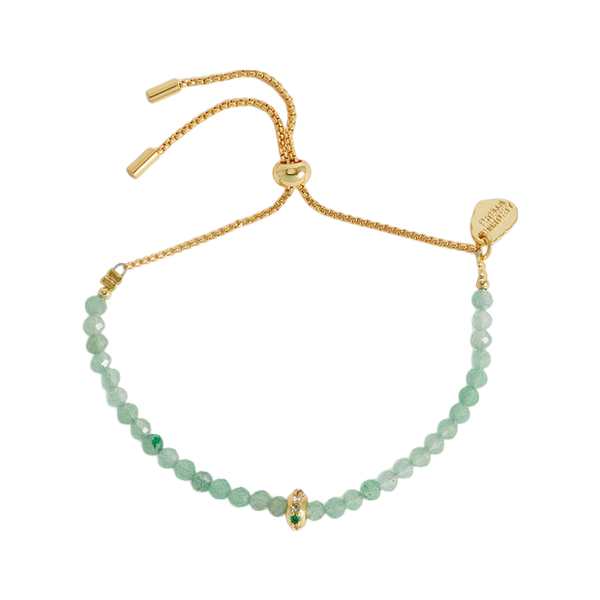 Estella Bartlett Aventurine Cz Disc Amelia Bracelet