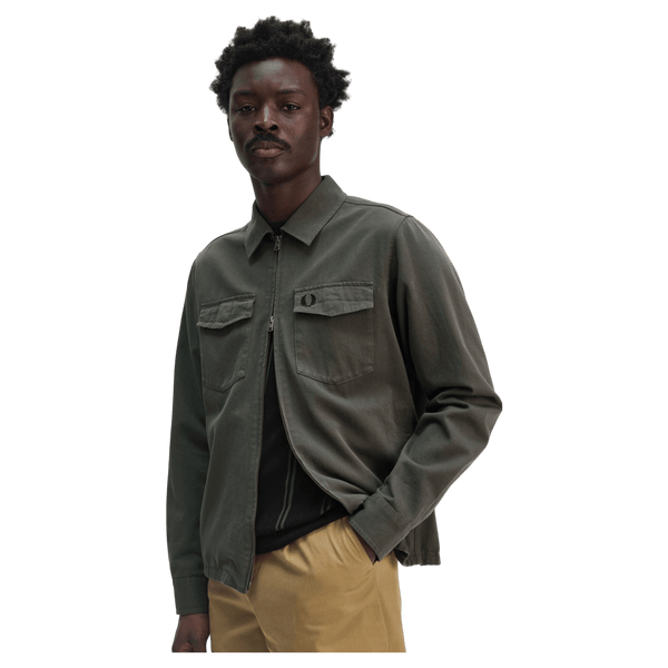 Fred Perry Twill Zip-Through Overshirt