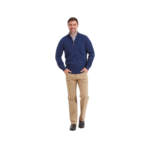 Schöffel Lambswool 1/4 Zip Jumper for Men