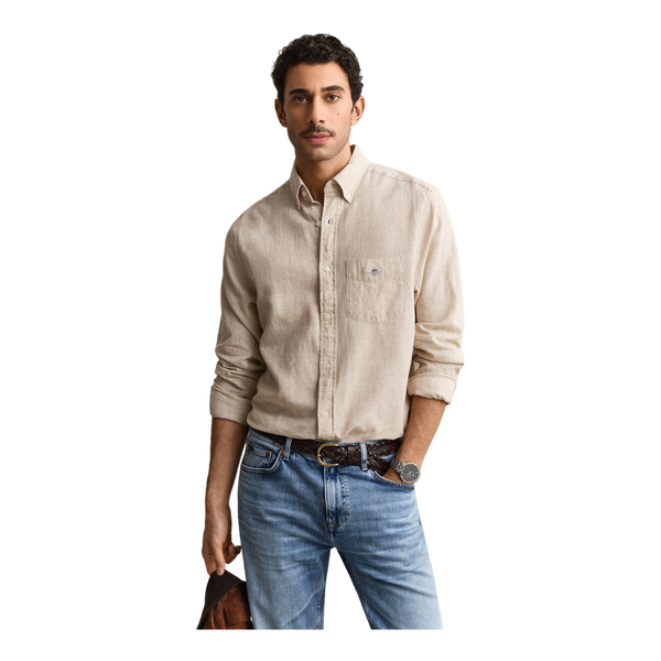 GANT Long Sleeve Cotton Linen Shirt