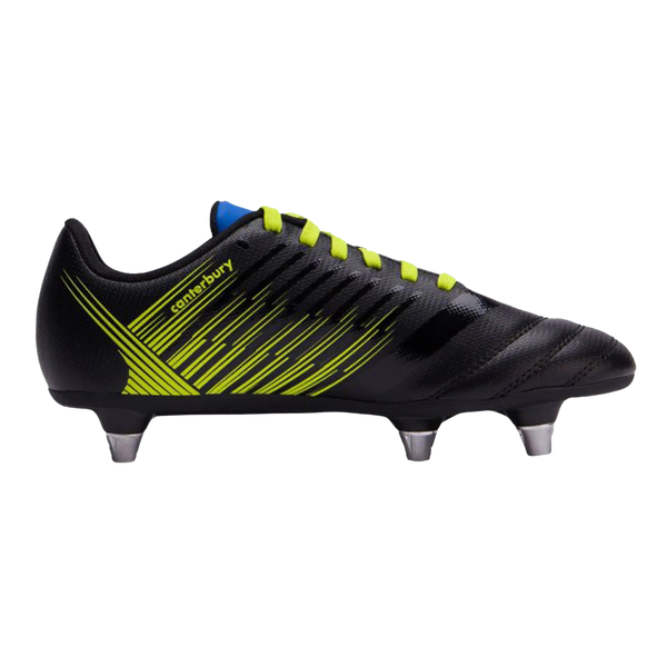 Canterbury Junior CCC Stampede 3.0 SG Boot for Kids in Black/ Wild Lime