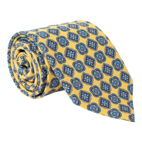 Golding Medallion Flower Print Tie