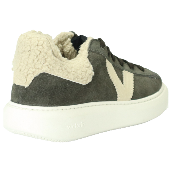 Victoria Shoes Milan Split Leather & Faux Shearling Trainers for Women
