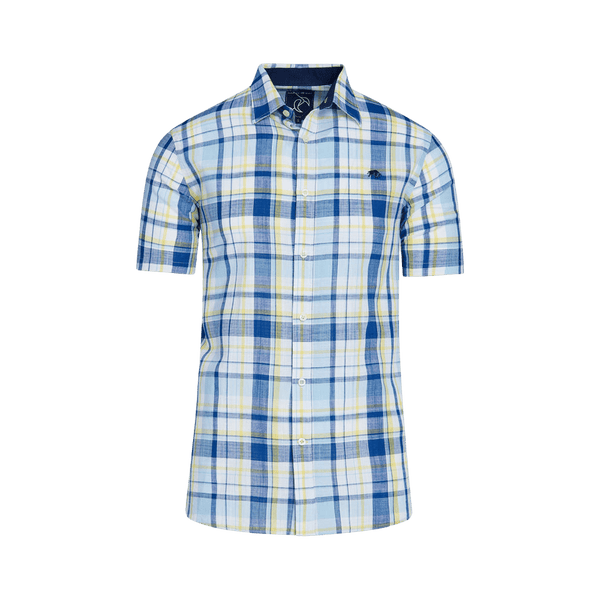 Raging Bull Madras Check Short Sleeve Shirt