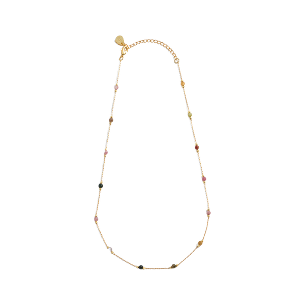 Estella Bartlett Wellness Tourmaline Paperlink Necklace