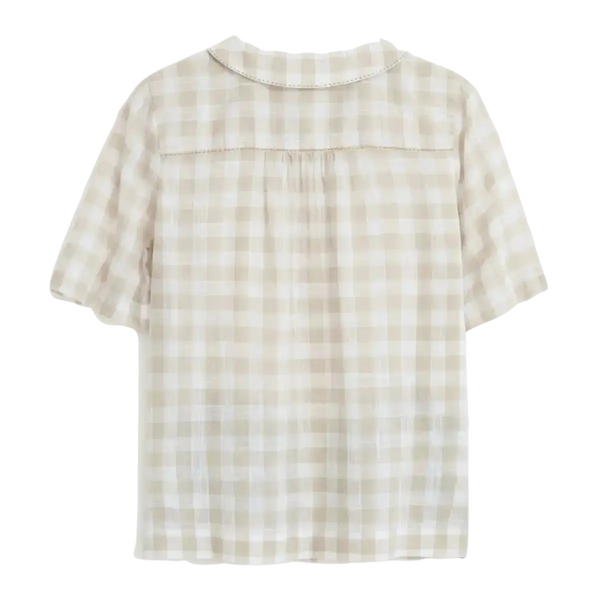 White Stuff Lana Check Embroidered Shirt for Women