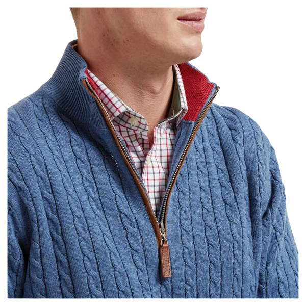 Schöffel Cotton Cashmere Cable 1/4 Zip Jumper