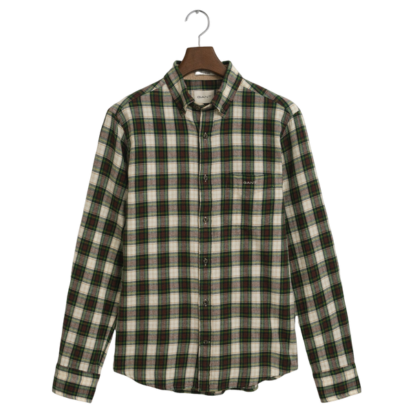 GANT Regular Fit Checked Windblown Flannel Shirt