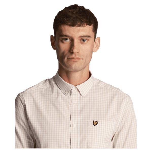 Lyle & Scott Short Sleeve Slim Fit Gingham Shirt