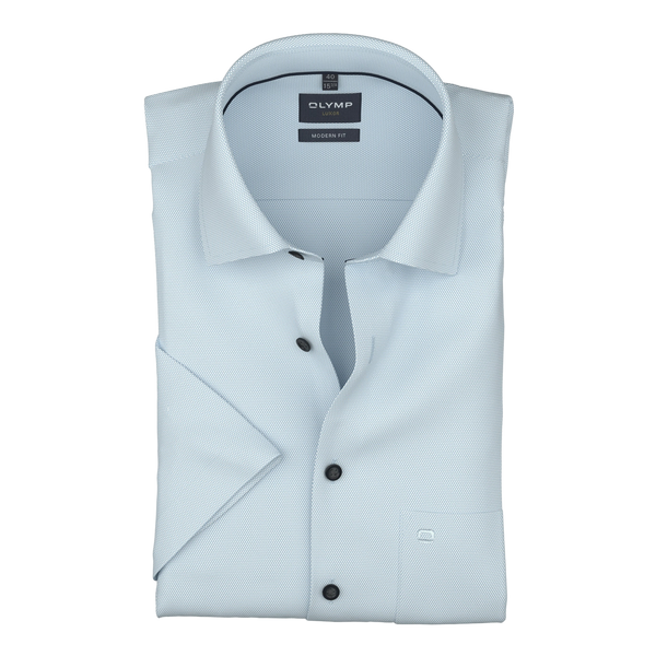 Olymp Short Sleeve Textured Shirt