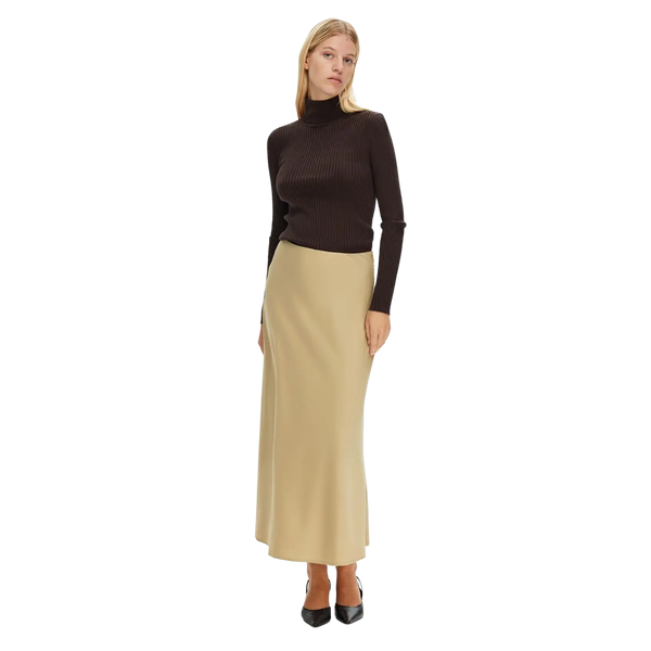 Selected Femme Satin Midi Skirt for Women