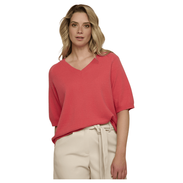 Rino & Pelle Ellie V-Neck Short Sleeve Sweater