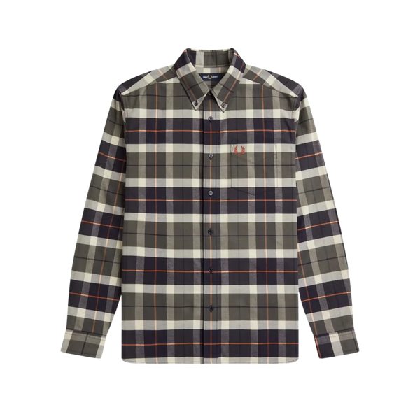 Fred Perry Brushed Tartan Long Sleeve Shirt