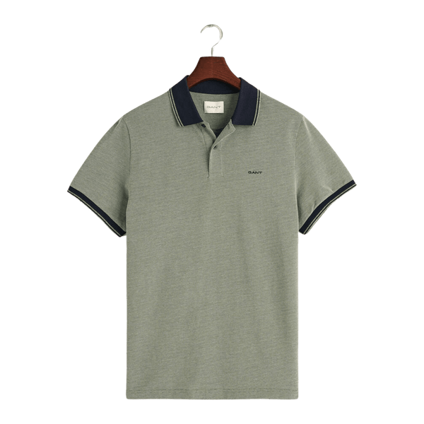 GANT Oxford Short Sleeve Pique Polo Shirt for Men
