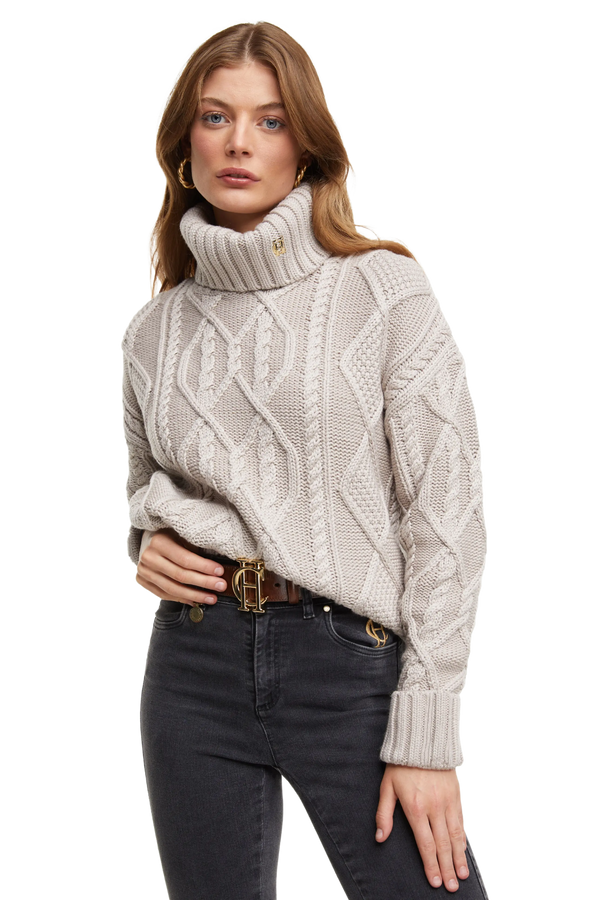 Holland Cooper Noveli Cable Knit Jumper for Women