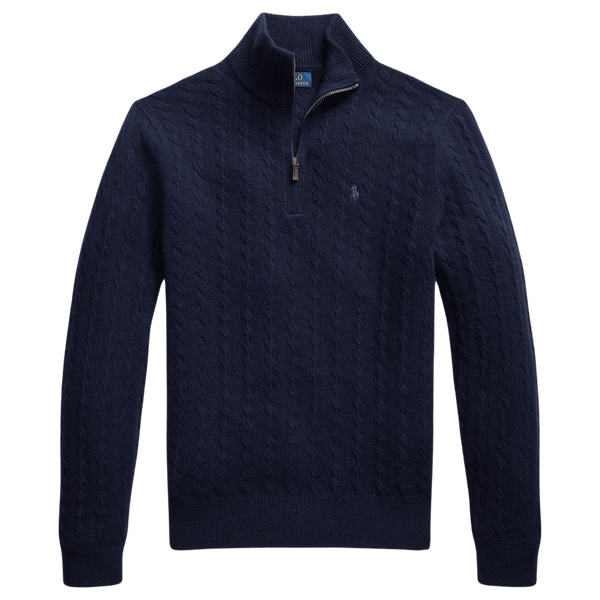 Polo Ralph Lauren 1/4 Zip Cabled Jumper for Men