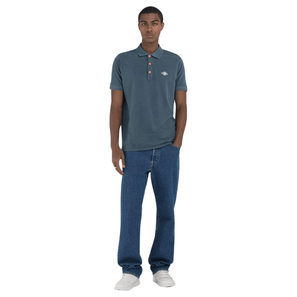 Replay Garment Dyed Cotton Polo Shirt for Men