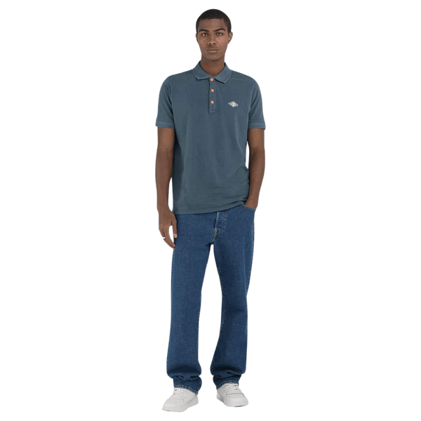 Replay Garment Dyed Cotton Polo Shirt